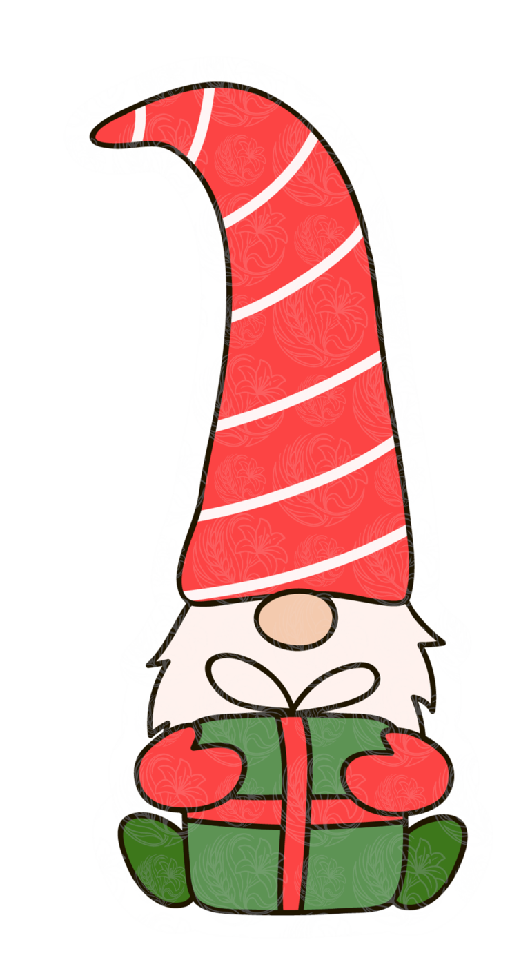 Christmas Gnome with Red Hat and Present – GBH22552